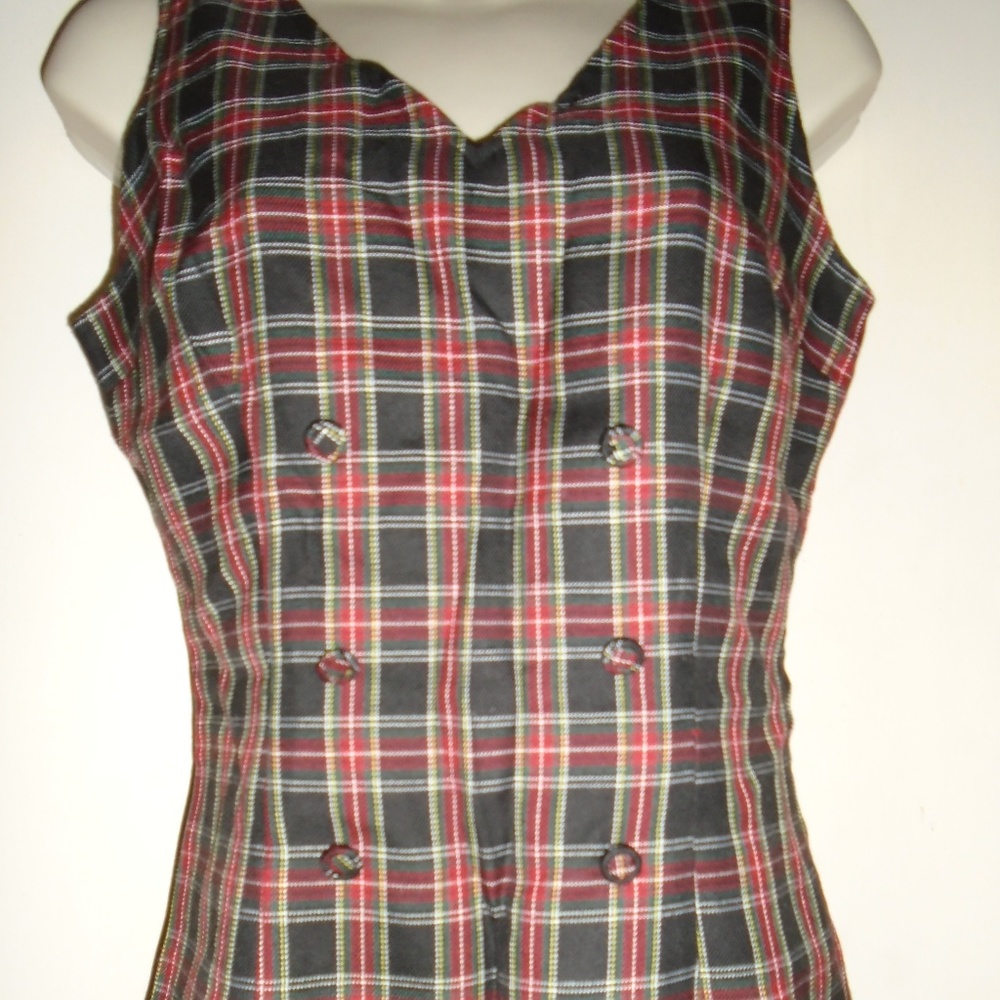 Vintage Tapered Side Zipper Dress